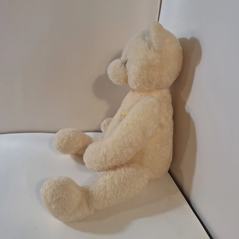 Baby Gund My First Teddy Plush Pastel Yellow Stuffed Animal Missing Necktie‎